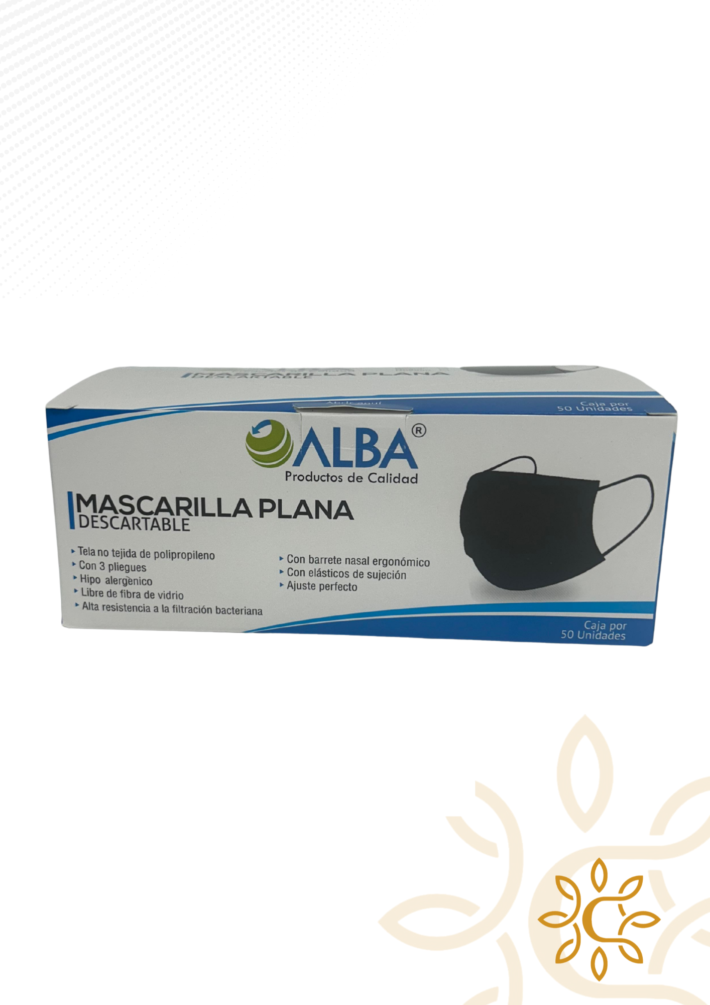 Caja Mascarilla plana
